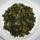 Steamed Chopped Kale with Almonds